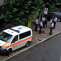 Polizeieinsatz an der Müllerstrasse